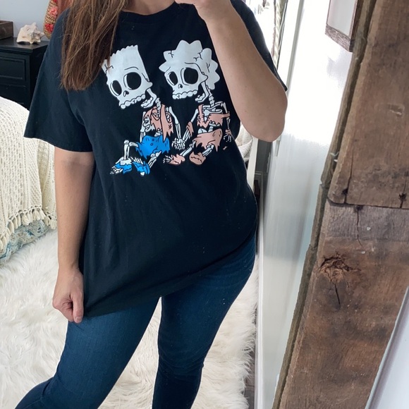 The Simpsons skeleton T-shirt size large - Picture 3 of 6